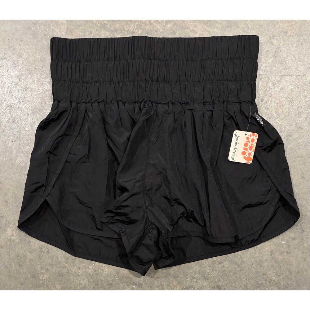 NEW Free People FP Movement Black High Waisted Shorts Women's Large